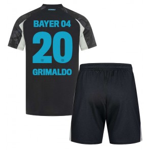 Bayer Leverkusen Alejandro Grimaldo #20 Tredje Kläder Barn 2024-25 Kortärmad (+ Korta byxor)